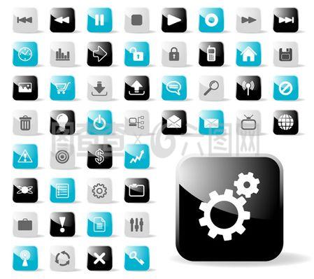 web2.0網頁設計圖標矢量圖