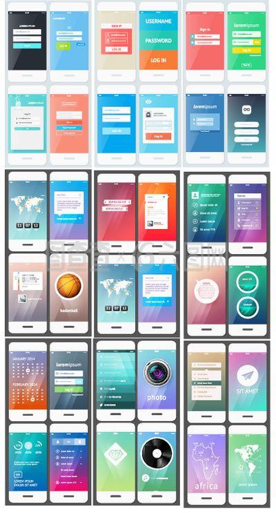 清新手機界面設計